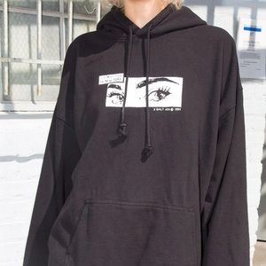 brandy melville christy hoodie with i’ll meet you in ny design